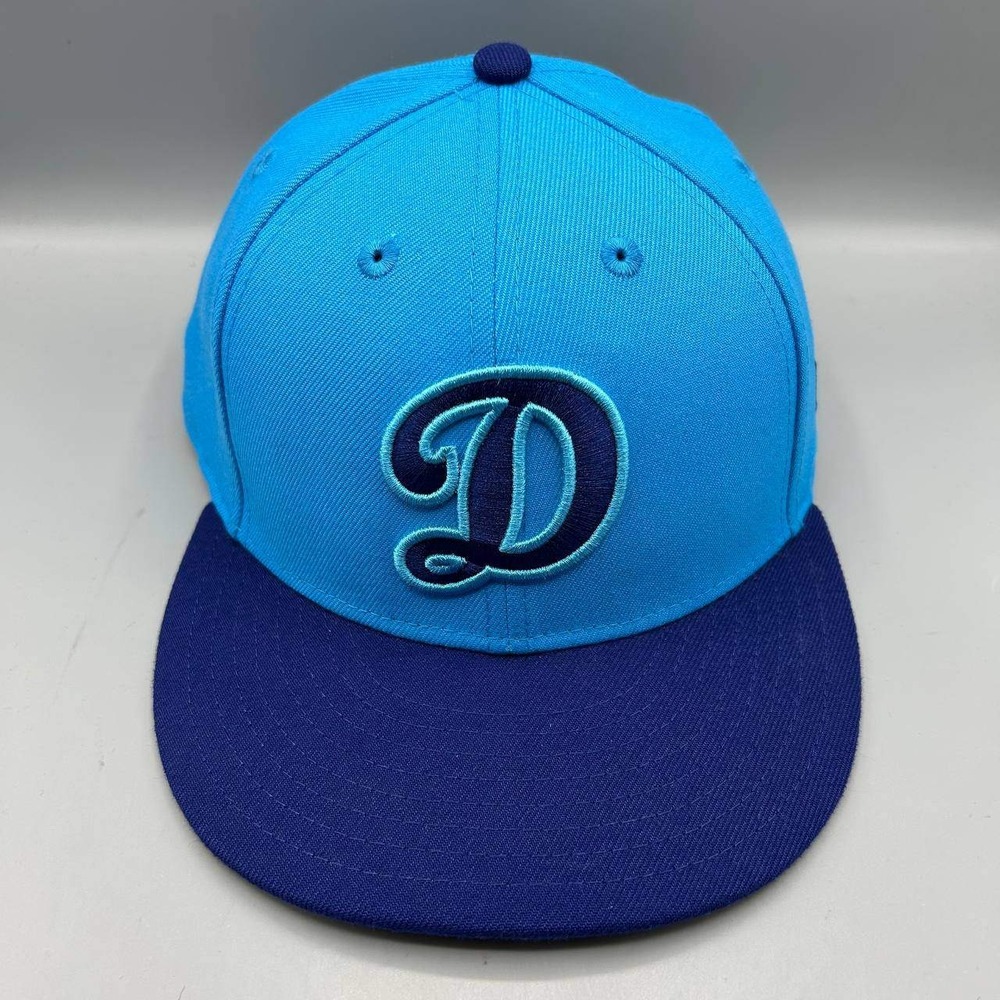 Los Angeles LA Dodgers MLB Hat Men 7 3/8 59Fifty New Era Fitted Cap Low Profile